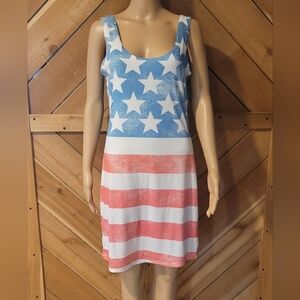 Charlotte Russe Blue & White Tank Dress